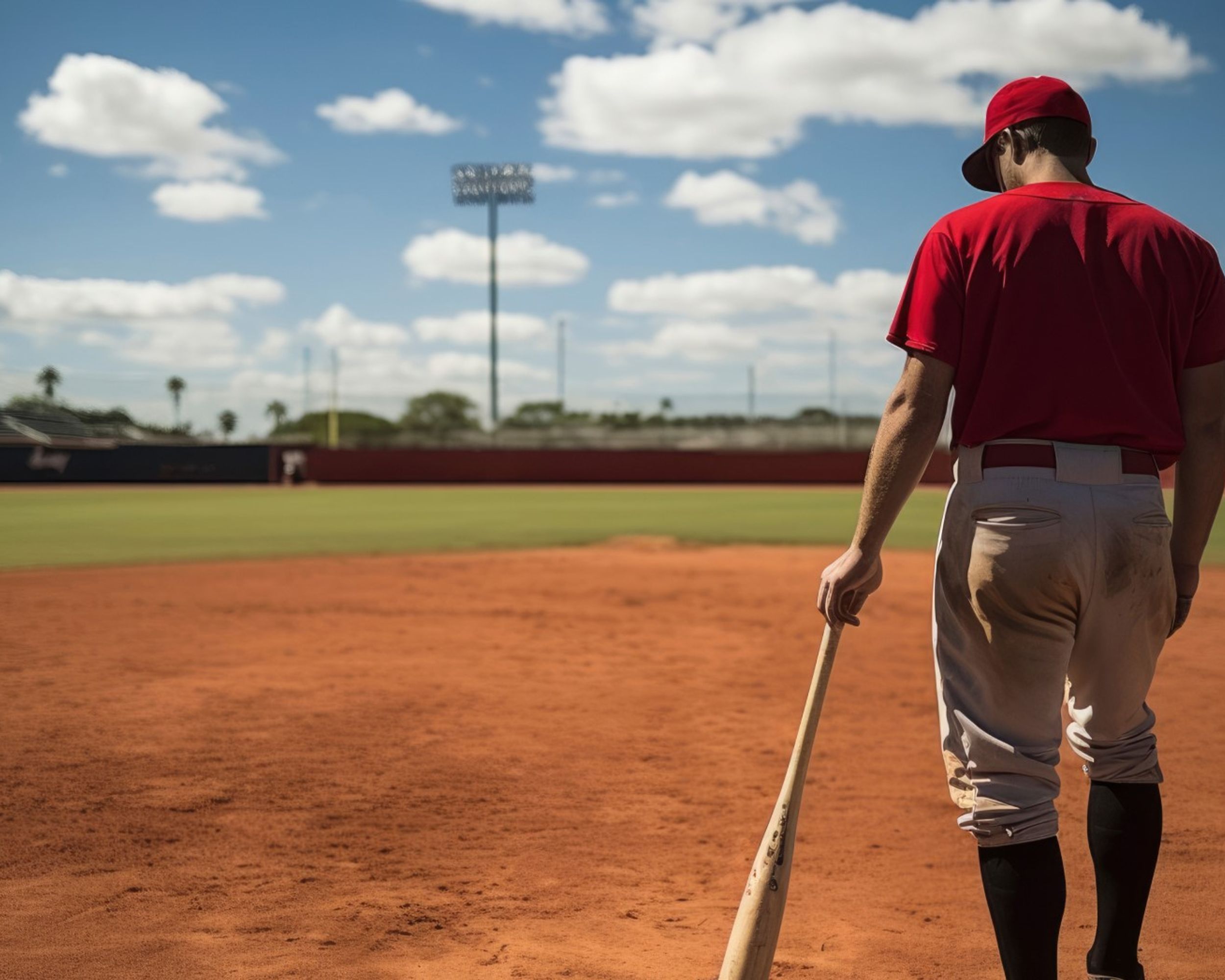 Baseball player in the field